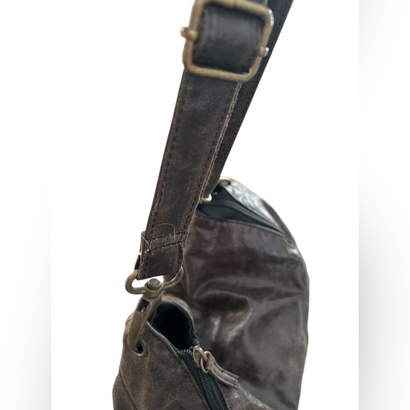 Sondra Robert Squared Vintage Faux Leather Black Rare Shoulder Bag Purse EUC - Picture 8 of 16